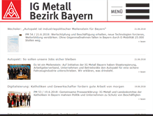 Tablet Screenshot of igmetall-bayern.de